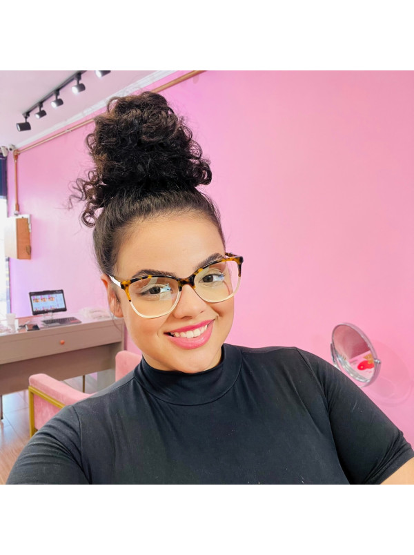 Armação de Óculos Quadrada  PC8470 Tartaruga Degrade